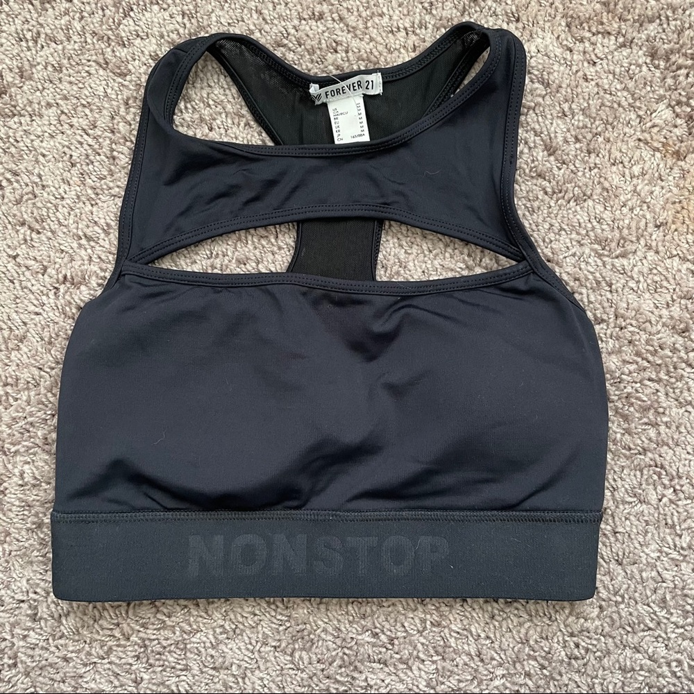Cut out sports bra